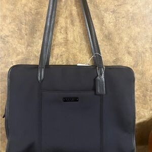 Coach Black Leather Tote